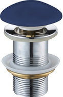 Mexen round click-clack plug, navy blue ceramic matte - 79910-42