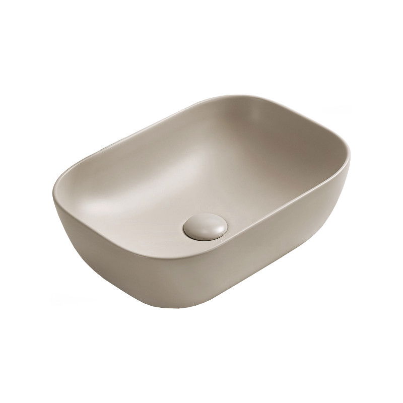 Mexen Rita lavabo sobre encimera 45 x 32 cm, beige mate - 21084566