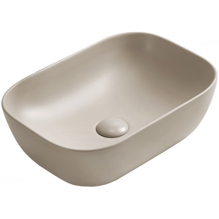 Mexen Rita lavabo de encimera 45 x 32 cm, beige mate - 21084566