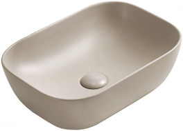 Mexen Rita countertop sink 45 x 32 cm, beige matte - 21084566