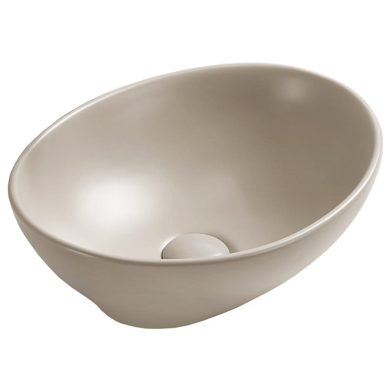 Mexen Elza lavabo da appoggio 40 x 33 cm, beige opaco - 21014066