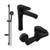 Mexen Kama DS75 set za tuširanje, crni - 72514DS75-70