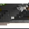 Mexen Elias Granitspüle 1-Becken mit Abtropffläche und Küchenarmatur Aster, schwarz - 6511-77-73450-07
