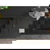 Mexen Elias Granitspüle 1-beckig mit Abtropffläche und Küchenarmatur Aster, schwarz - 6511-77-73450-57-B