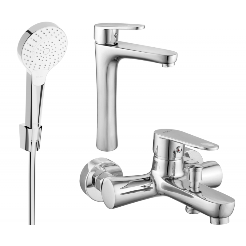 Mexen Kama R05 badkarsset, krom - 72513R05-00