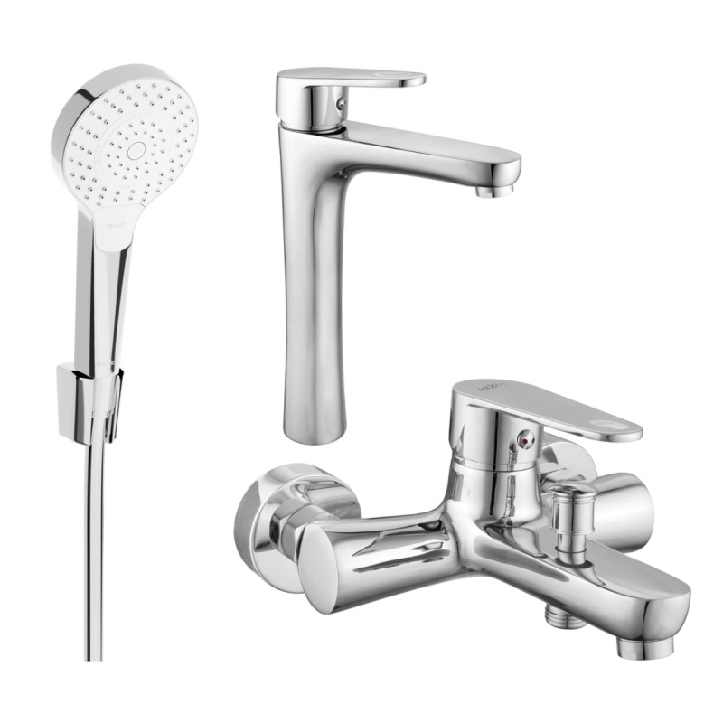 Mexen Kama R05 vannikomplekt, kroom - 72513R05-00