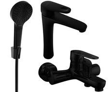 Mexen Kama R05 conjunto de banho, preto - 72513R05-70