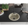 Mexen Diego fregadero de granito de 1 cubeta con grifo de cocina Aster, beige - 6512-69-73450-70-B