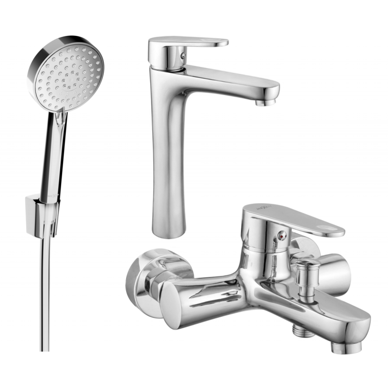 Mexen Kama R75 Badewannenset, Chrom - 72513R75-00