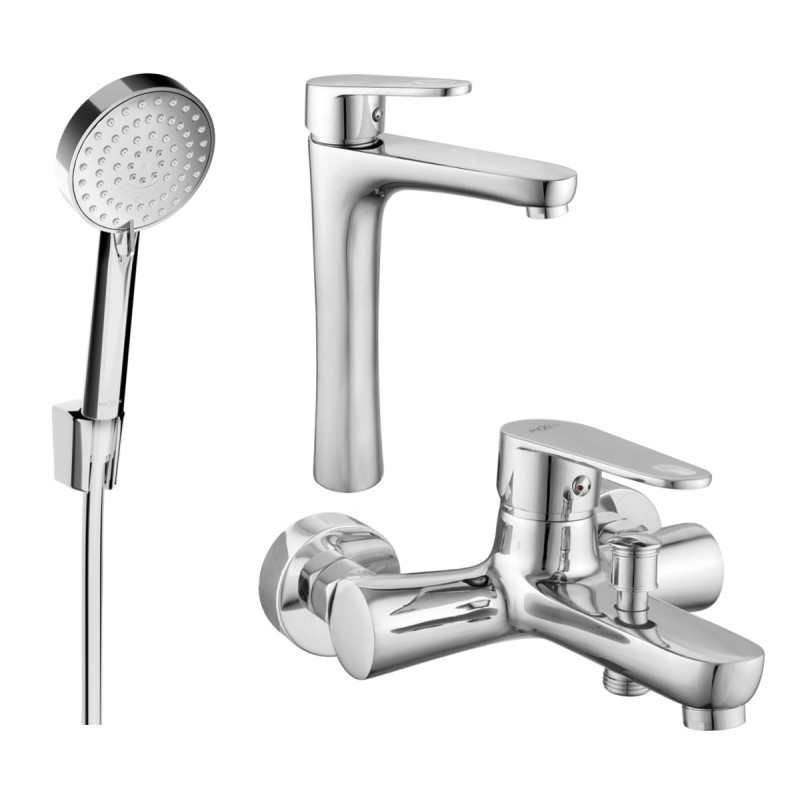 Mexen Kama R75 set za kadu, kromirani - 72513R75-00