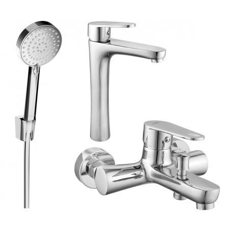 Mexen Kama R75 badkarsset, krom - 72513R75-00