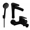 Mexen Kama R75 set de bain, noir - 72513R75-70