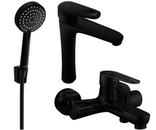 Mexen Kama R75 vannikomplekt, must - 72513R75-70