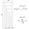 Mexen Alaska dekoratiivne radiaator 1216 x 440 mm, 542 W, valge - W205-1216-440-00-20