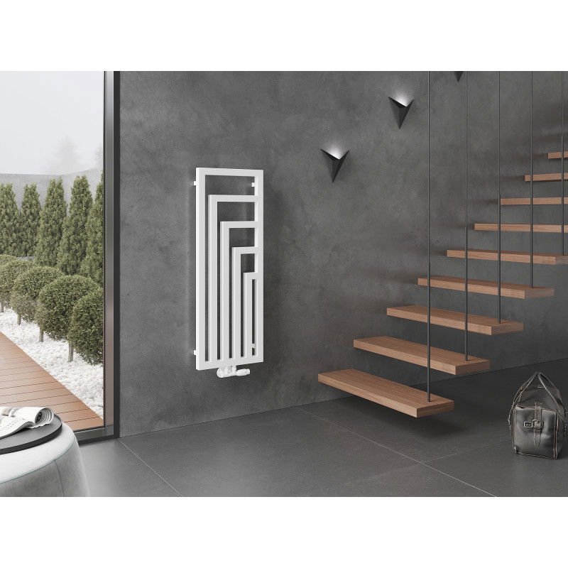 Mexen Alaska decorative radiator 1216 x 440 mm, 542 W, white - W205-1216-440-00-20