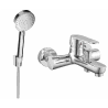 Mexen Kama R75 bath tap with shower set, chrome - 7253R75-00