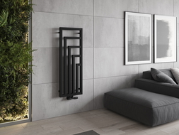 Mexen Alaska radiateur décoratif 1216 x 440 mm, 542 W, noir - W205-1216-440-00-70