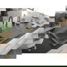 Mexen Bruno 1-beckiges Granitspülbecken mit Abtropffläche und Küchenarmatur Aster, grau - 6513-71-73450-57-B