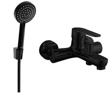 Mexen Kama R75 robinet de baignoire avec ensemble de douche, noir - 7253R75-70