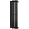 Mexen Atlanta dekoratiivne radiaator 1200 x 405 mm, 646 W, must - W211-1200-405-00-70