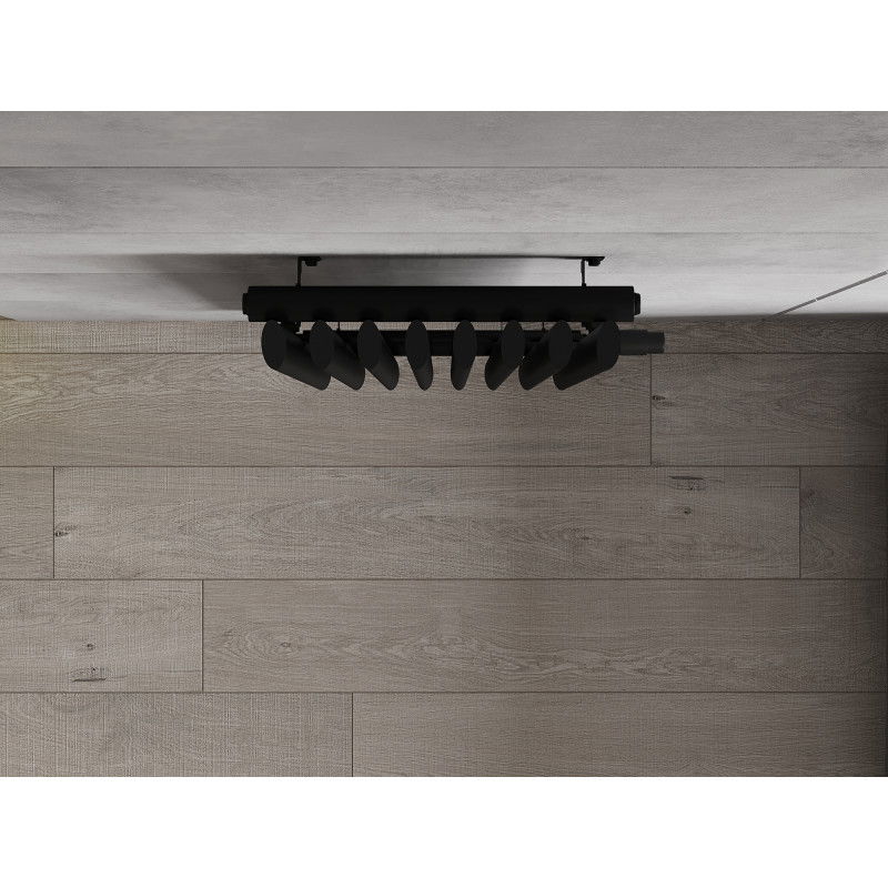 Mexen Atlanta dekoratīvais radiators 1200 x 405 mm, 646 W, melns - W211-1200-405-00-70