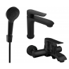 Mexen Pecos R05 bath set, black - 72703R05-70