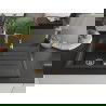 Mexen Bruno 1-Komponenten Granitspüle mit Abtropffläche und Küchenarmatur Aster, schwarz gesprenkelt - 6513-76-73450-57-G