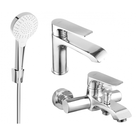 Mexen Pecos R05 bath set, chrome - 72703R05-00