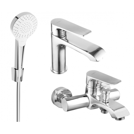 Mexen Pecos R05 kylpyammeen sarja, kromi - 72703R05-00