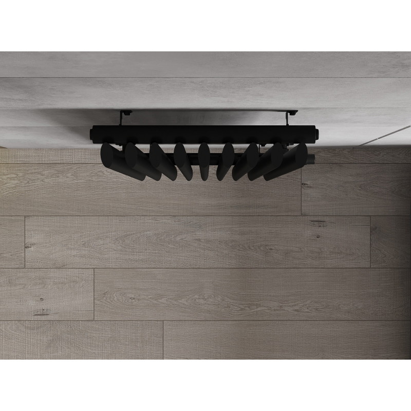 Mexen Atlanta dekoratiivne radiaator 1500 x 460 mm, 894 W, must - W211-1500-460-00-70