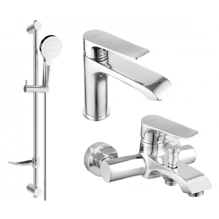 Mexen Pecos DF05 vannikomplekt, kroom - 72703DF05-00