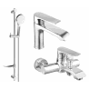 Mexen Pecos DF05 bath set, chrome - 72703DF05-00