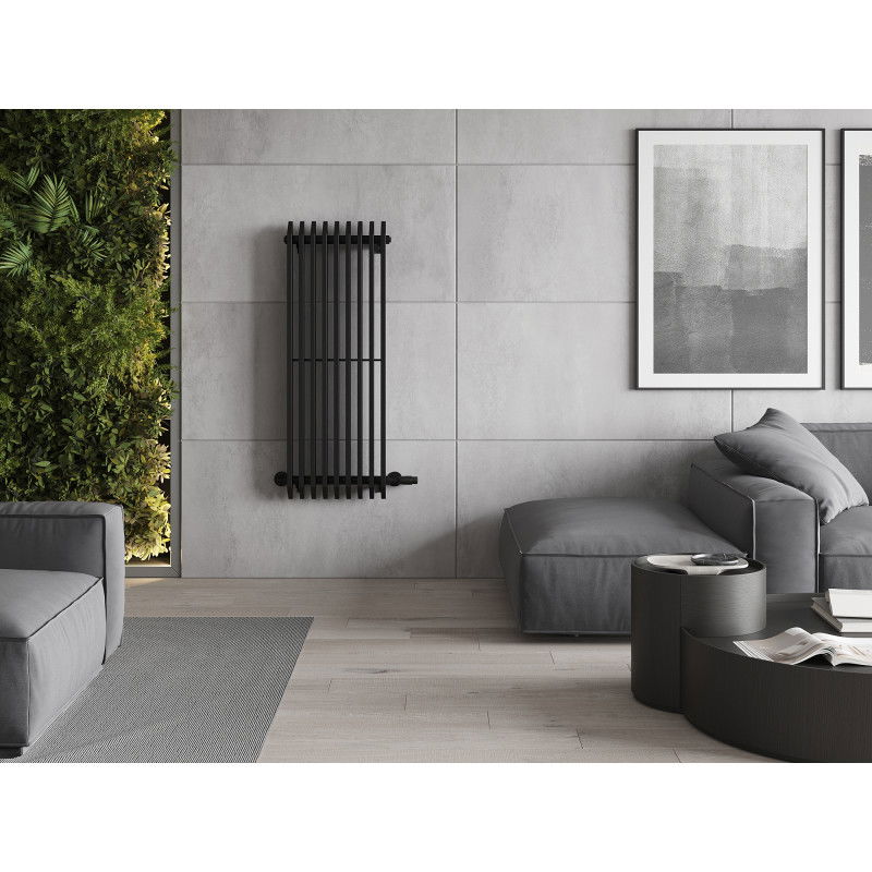 Mexen Aurora radiador decorativo 1200 x 450 mm, 917 W, negro - W212-1200-450-00-70