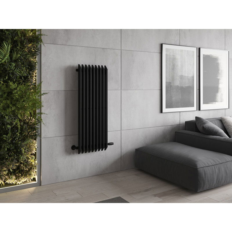 Mexen Aurora radiador decorativo 1200 x 450 mm, 917 W, preto - W212-1200-450-00-70