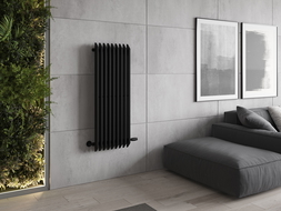 Mexen Aurora dekorativ radiator 1200 x 450 mm, 917 W, svart - W212-1200-450-00-70