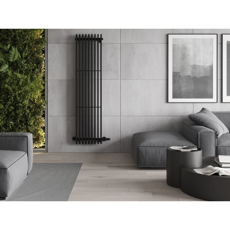 Mexen Aurora dekoratiivne radiaator 1800 x 450 mm, 1347 W, must - W212-1800-450-00-70