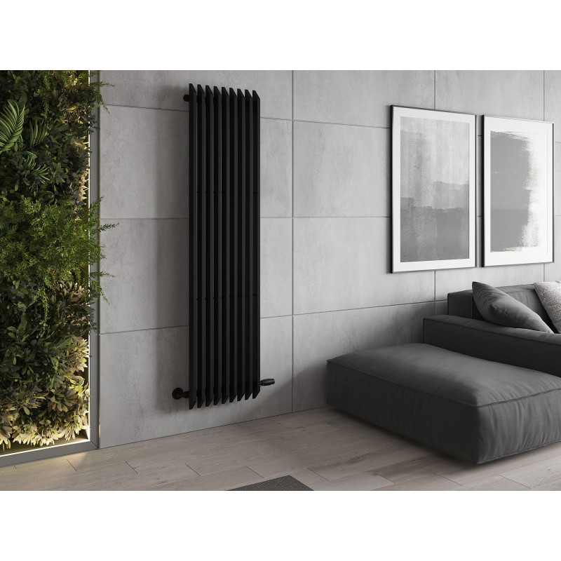 Mexen Aurora dekoratiivne radiaator 1800 x 450 mm, 1347 W, must - W212-1800-450-00-70