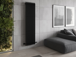 Mexen Aurora decoratieve radiator 1800 x 450 mm, 1347 W, zwart - W212-1800-450-00-70