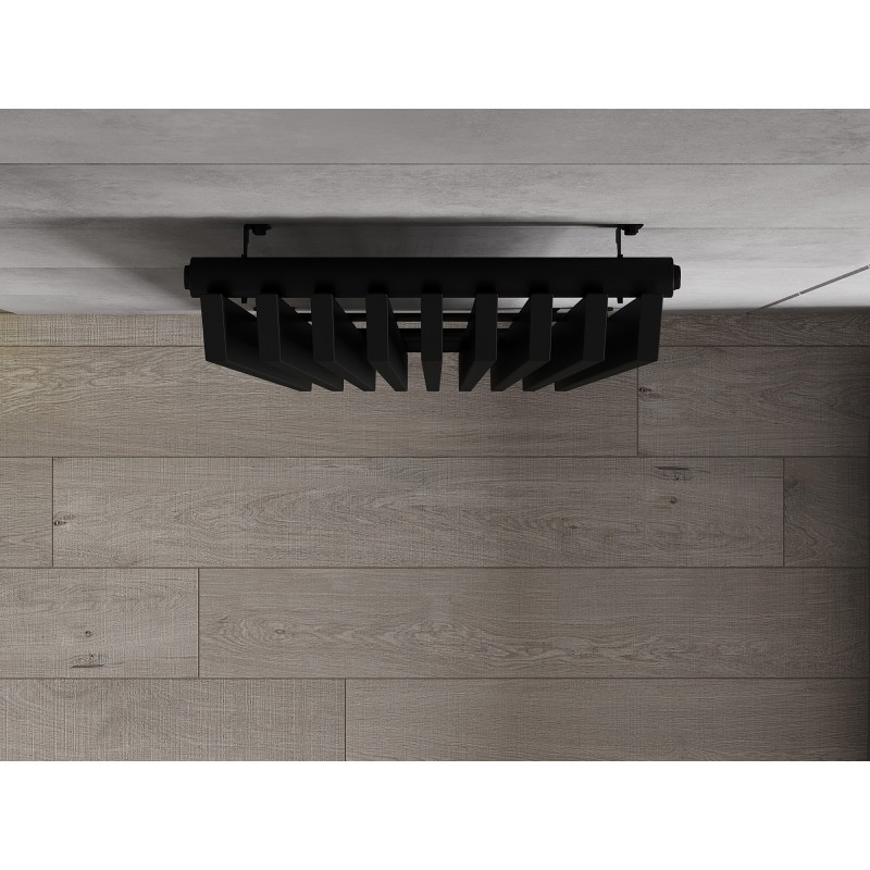 Mexen Aurora dekoratiivne radiaator 1800 x 450 mm, 1347 W, must - W212-1800-450-00-70