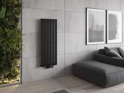 Mexen Boston decoratieve radiator 1200 x 452 mm, 611 W, zwart - W213-1200-452-00-70
