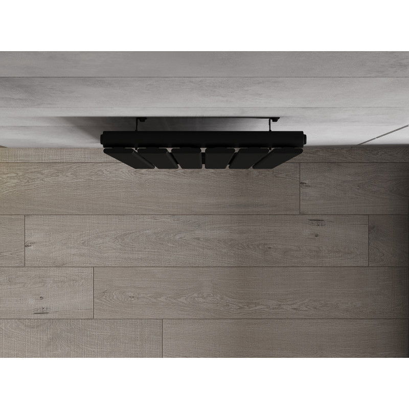 Mexen Boston dekorativni radiator 1200 x 452 mm, 611 W, črn - W213-1200-452-00-70