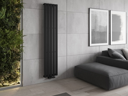 Mexen Boston ukrasni radijator 1800 x 376 mm, 740 W, crni - W213-1800-376-01-70