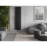 Mexen Boston Dekorativheizkörper 1800 x 452 mm, 888 W, schwarz - W213-1800-452-00-70