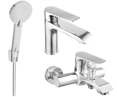 Mexen Pecos R40 bathtub set, chrome - 72703R40-00