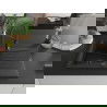Mexen Cesar 1-kommer granieten spoelbak met afdruiprek en Aster keukenkraan, zwart/zilver metallic - 6514-73-73450-70-B