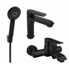 Mexen Pecos R40 badkuipset, zwart - 72703R40-70