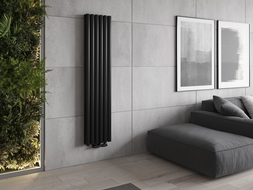 Mexen Dallas decoratieve radiator 1600 x 360 mm, 1039 W, zwart - W214-1600-360-00-70