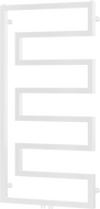 Mexen Floryda radiador decorativo 1080 x 600 mm, 358 W, blanco - W206-1080-600-00-20