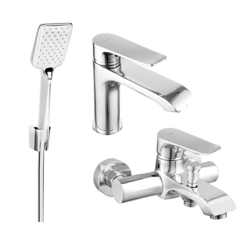 Mexen Pecos R62 conjunto para bañera, cromo - 72703R62-00