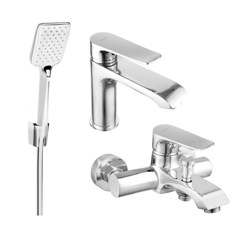 Mexen Pecos R62 set za kadu, krom - 72703R62-00